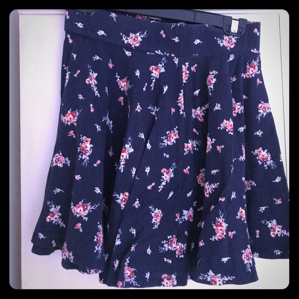 Blue floral Urban Outfitter skirt